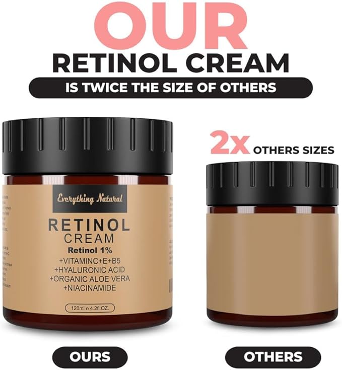 RETINOL CREAM - PREMIUM FACE MOISTURIZER 120ML/4.2OZ LARGE