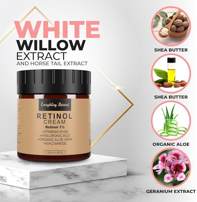 RETINOL CREAM - PREMIUM FACE MOISTURIZER 120ML/4.2OZ LARGE