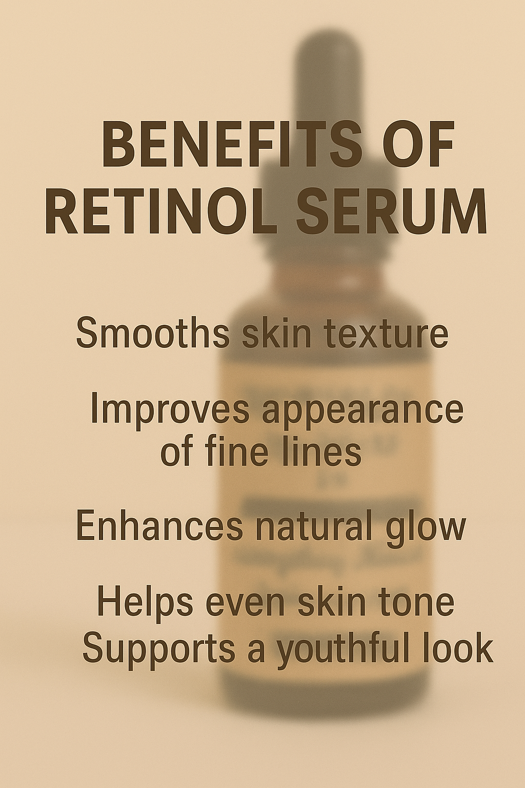 RETINOL SERUM 1% with pure Retinol, Hyaluronic acid and Vitamin E