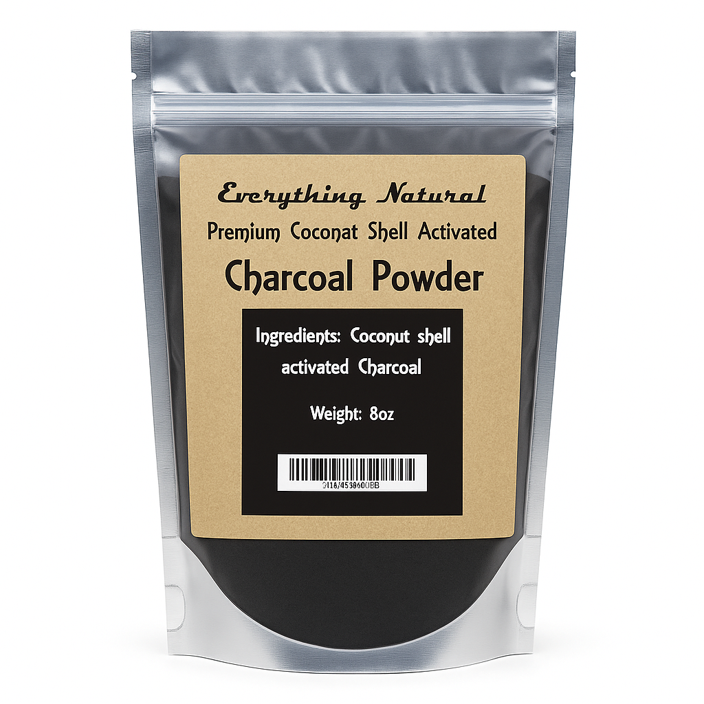 COCONUT ACTIVATED CHARCOAL POWDER - LARGE 227G/8OZ