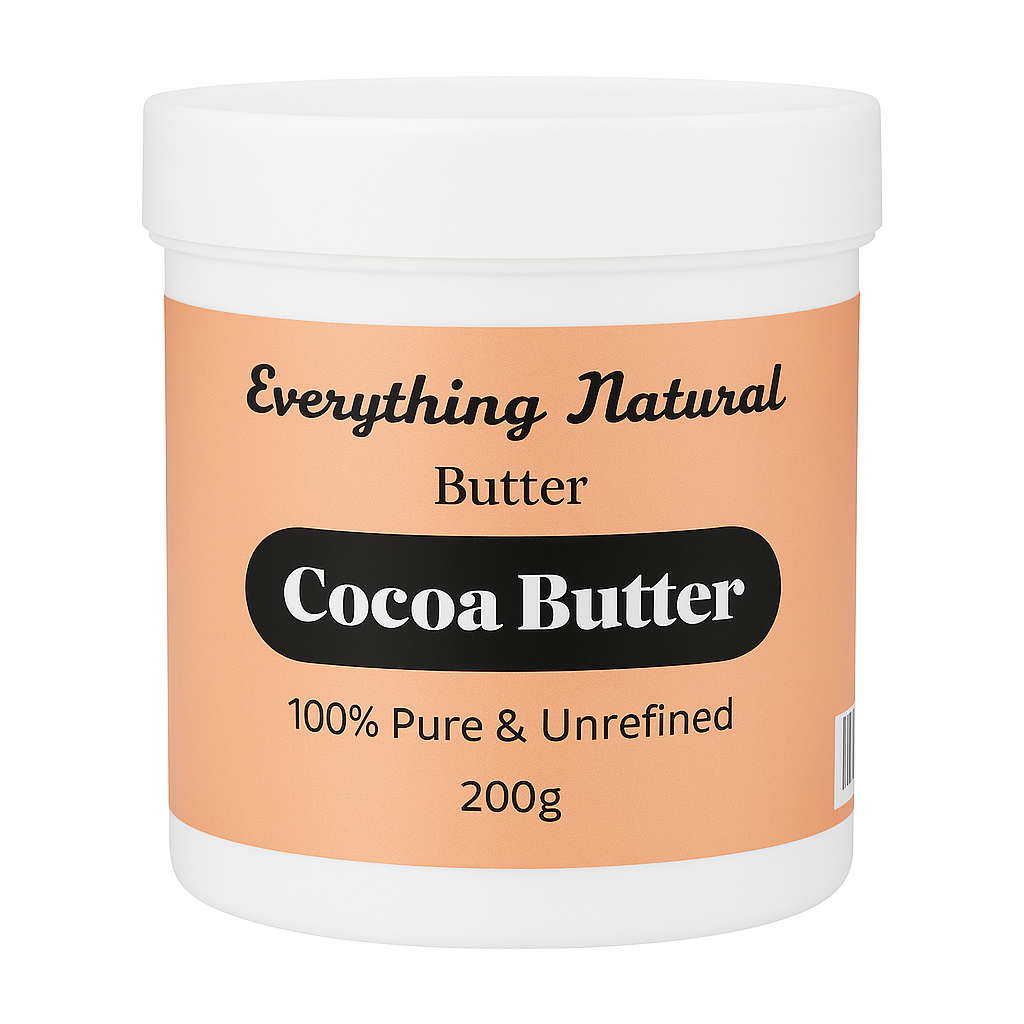 COCOA BUTTER UNREFINED ORGANIC 200G 100% NATURAL