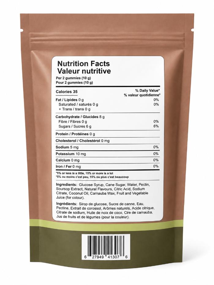 SALVYN Soursop Fruit Gummies, Soft Chewy Tropical Fruit Candy, 60 Gummies