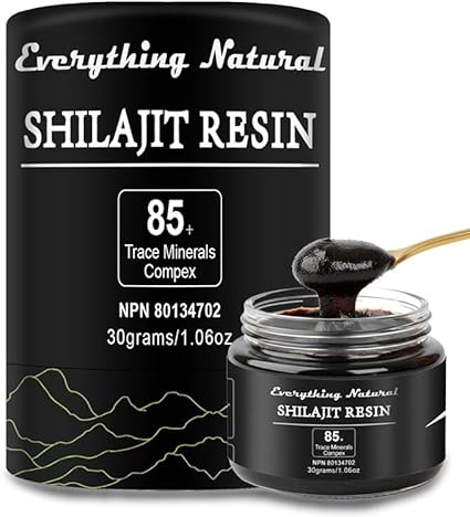 Shilajit Resin – 30g | Pure Himalayan Shilajit for Men and Women | Authentic Natural Resin | Glass Jar | Ultra High Potency 85+ Trace Minerals | Certified and Lab tested