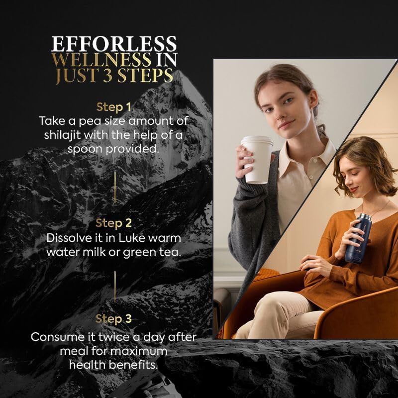 Shilajit Resin – 30g | Pure Himalayan Shilajit for Men and Women | Authentic Natural Resin | Glass Jar | Ultra High Potency 85+ Trace Minerals | Certified and Lab tested