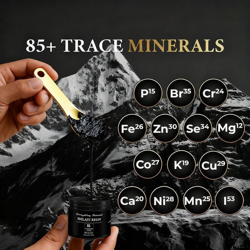 Shilajit Resin – 30g | Pure Himalayan Shilajit for Men and Women | Authentic Natural Resin | Glass Jar | Ultra High Potency 85+ Trace Minerals | Certified and Lab tested