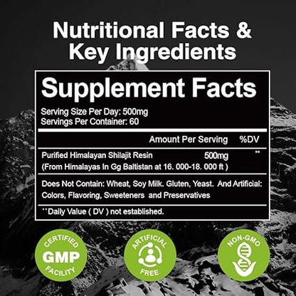 Shilajit Resin – 30g | Pure Himalayan Shilajit for Men and Women | Authentic Natural Resin | Glass Jar | Ultra High Potency 85+ Trace Minerals | Certified and Lab tested