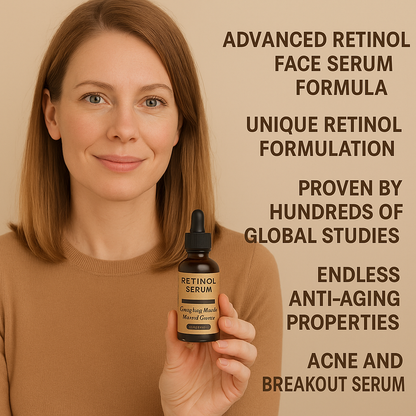 RETINOL SERUM 1% with pure Retinol, Hyaluronic acid and Vitamin E