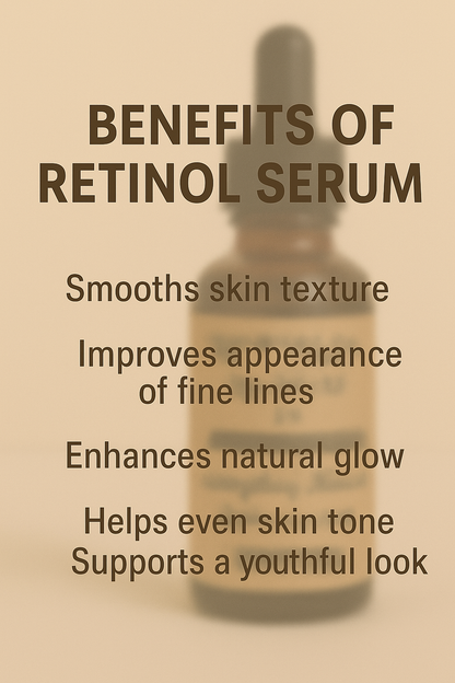 RETINOL SERUM 1% with pure Retinol, Hyaluronic acid and Vitamin E