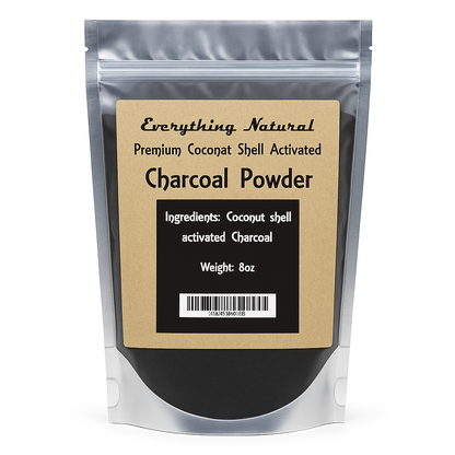 COCONUT ACTIVATED CHARCOAL POWDER - LARGE 227G/8OZ